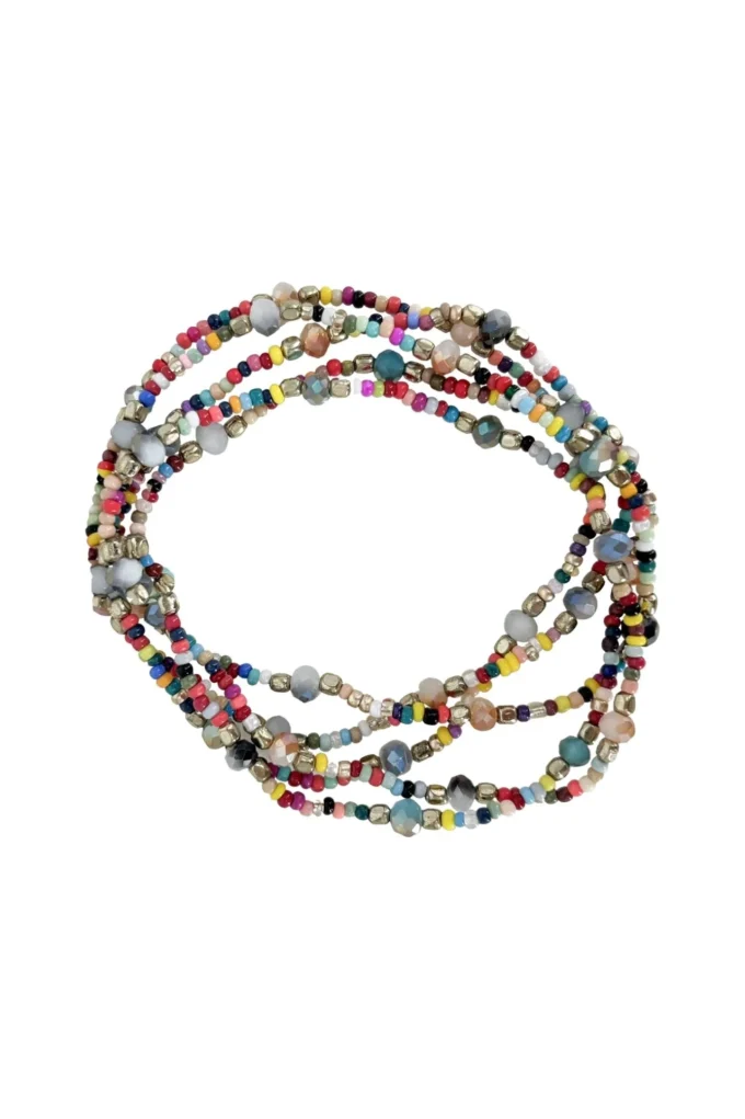 Bracelet Ronda Metal/Glass beads