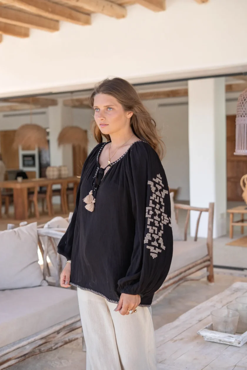 Blouse Viva Cosido Black - Afbeelding 6