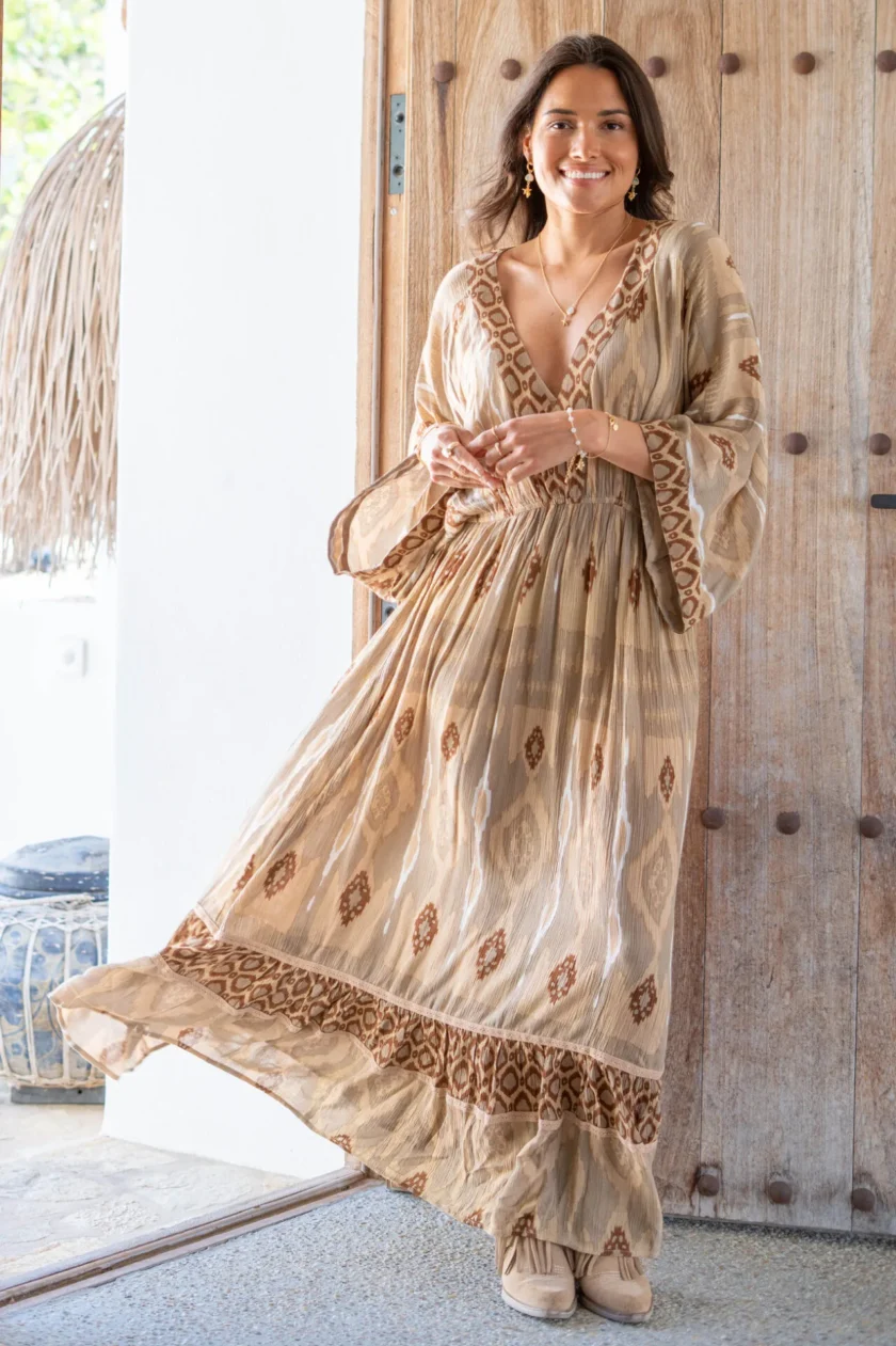 Dress Divina Estampado Ecru - Afbeelding 8