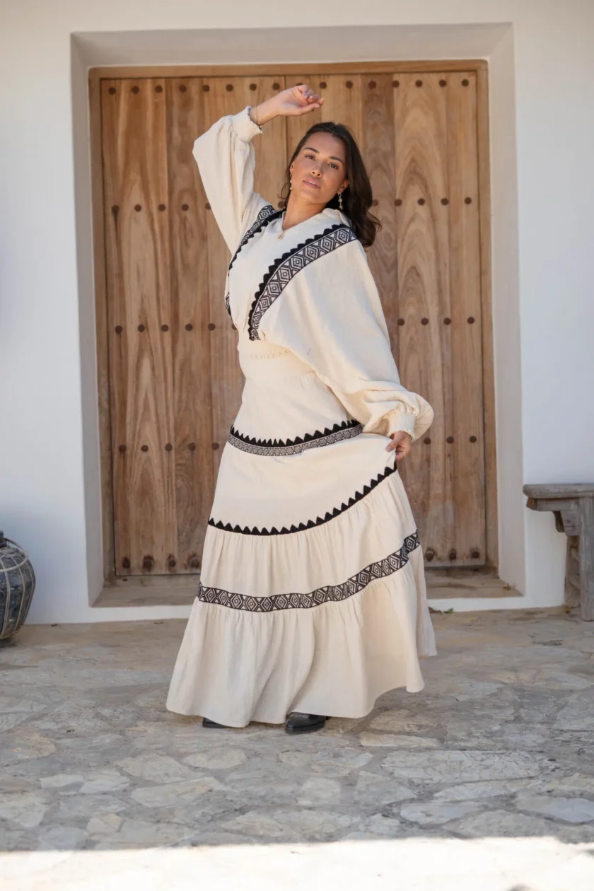 Blouse Briso Ventana Ecru - Afbeelding 8
