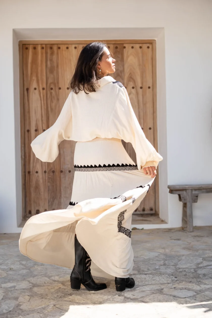 Blouse Briso Ventana Ecru - Afbeelding 4