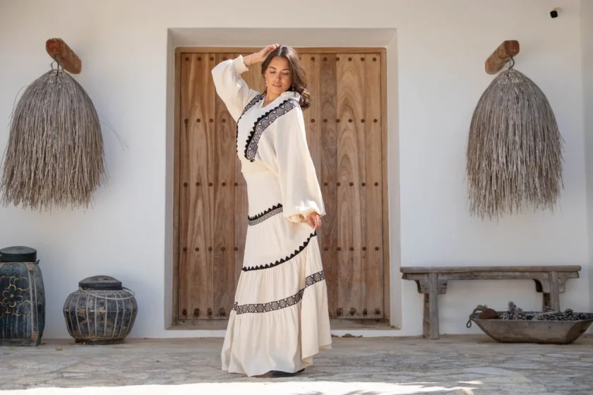 Blouse Briso Ventana Ecru - Afbeelding 6