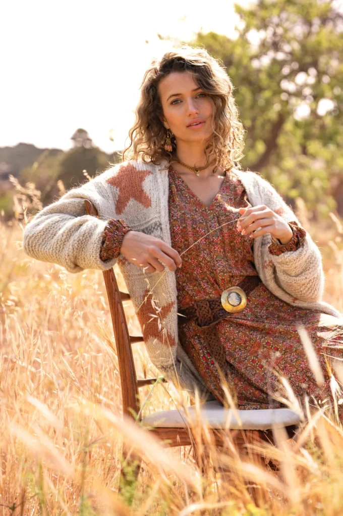 Long Cardigan La Nieve Cream