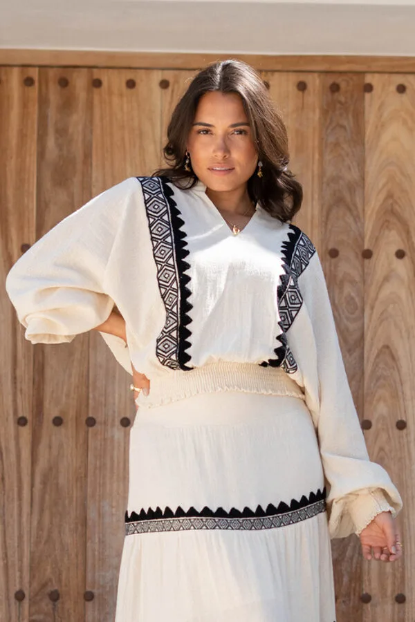 Blouse Briso Ventana Ecru