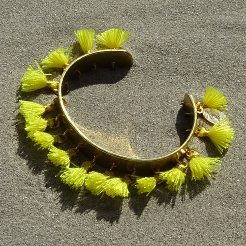 Cuff bracelet - Yellow - Toscana Pulseras 3 Cuff bracelet - Yellow - Toscana Pulseras - Imagen 3