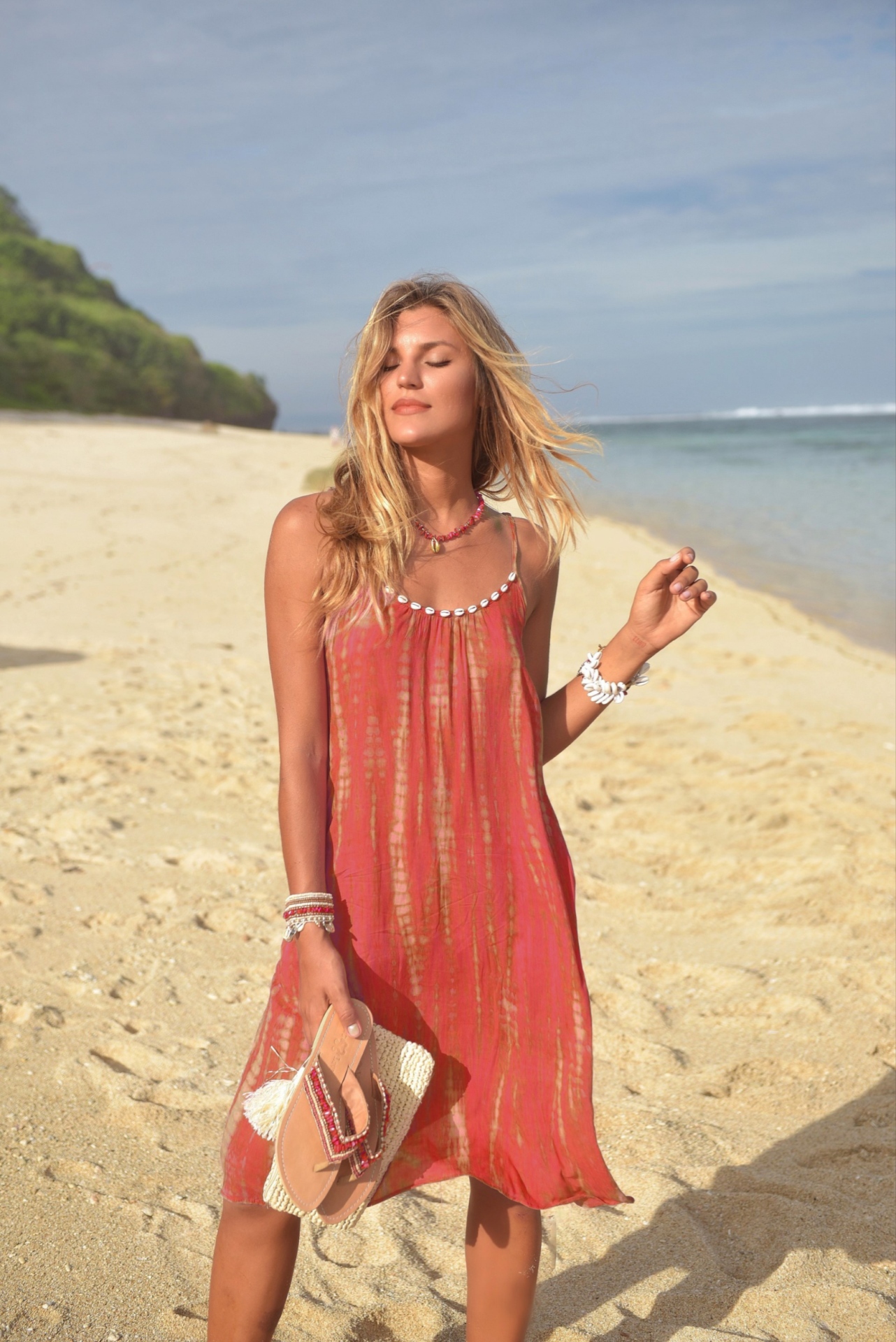 Dress Anna Moonstone short, Hot Coral -Hot lava 2 Dress Anna Moonstone short, Hot Coral -Hot lava – Image 2