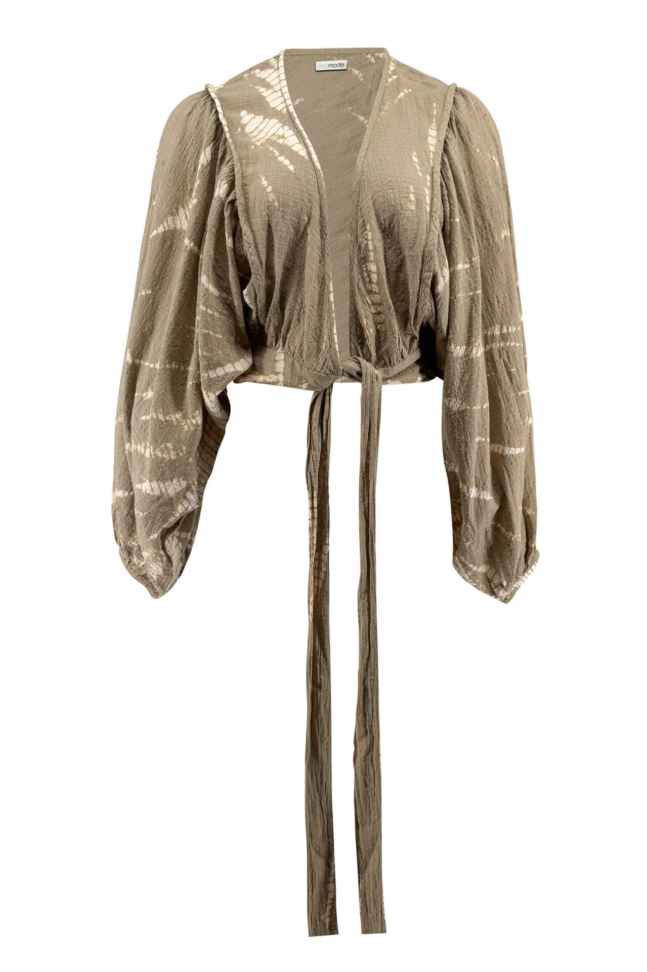 Wrap Top Alma Sera Taupe - IBZ Mode 3 Wrap Top Alma Sera Taupe - IBZ Mode - Image 3