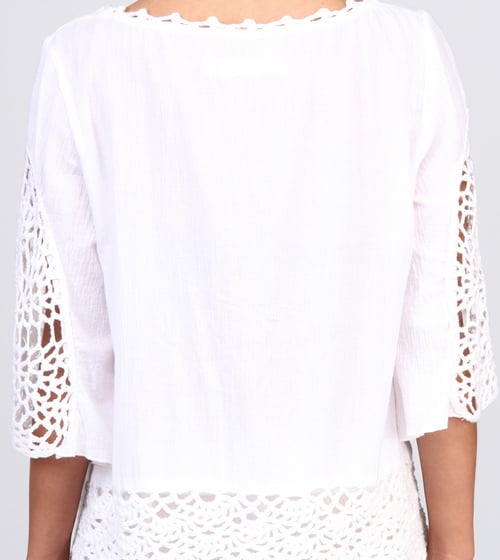Blouse Crochet Isla Ibiza- White 4 Blouse Crochet Isla Ibiza- White - Imagen 4