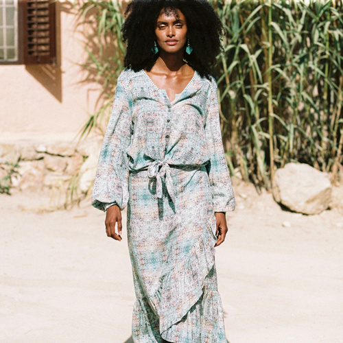 Long Skirt Marrakech, Turquoise - Isla Ibiza Bonita 4 Long Skirt Marrakech, Turquoise - Isla Ibiza Bonita – Image 4