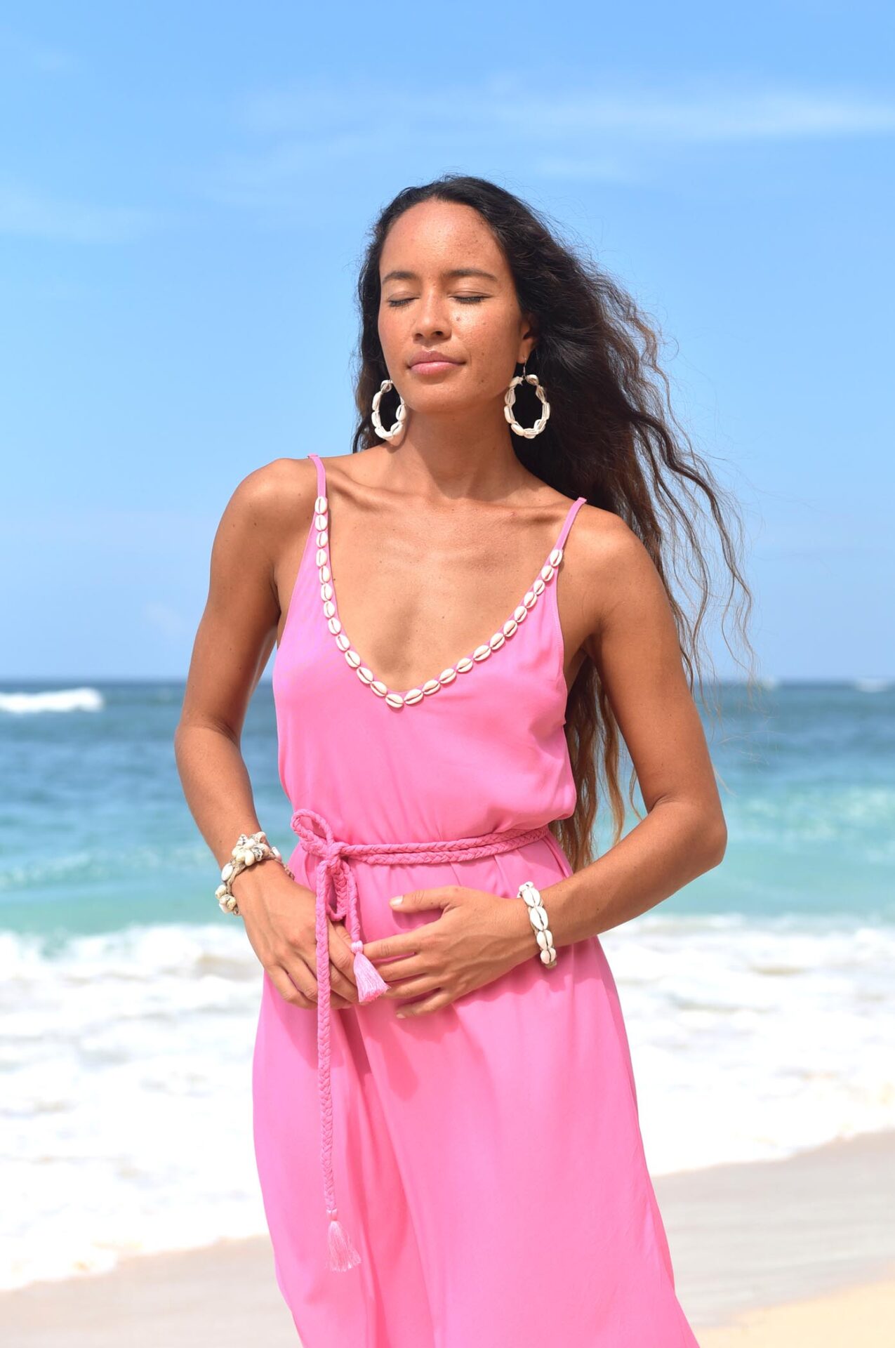 Dress Vesper Shell, Pink - Hot Lava 4 Dress Vesper Shell, Pink - Hot Lava – Image 4