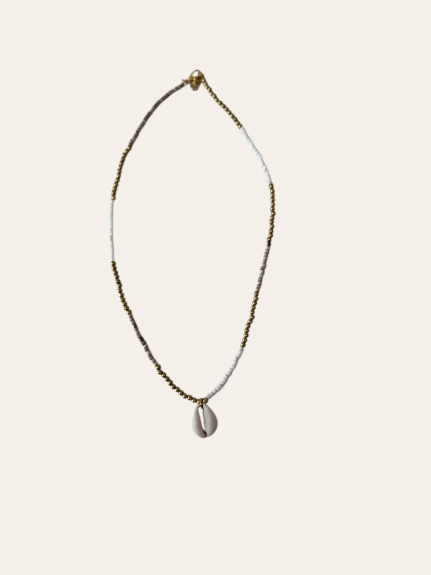 Necklace Bon Bini, Ivory / Gold 1 - Hot Lava 2 Necklace Bon Bini, Ivory / Gold 1 - Hot Lava - Afbeelding 2