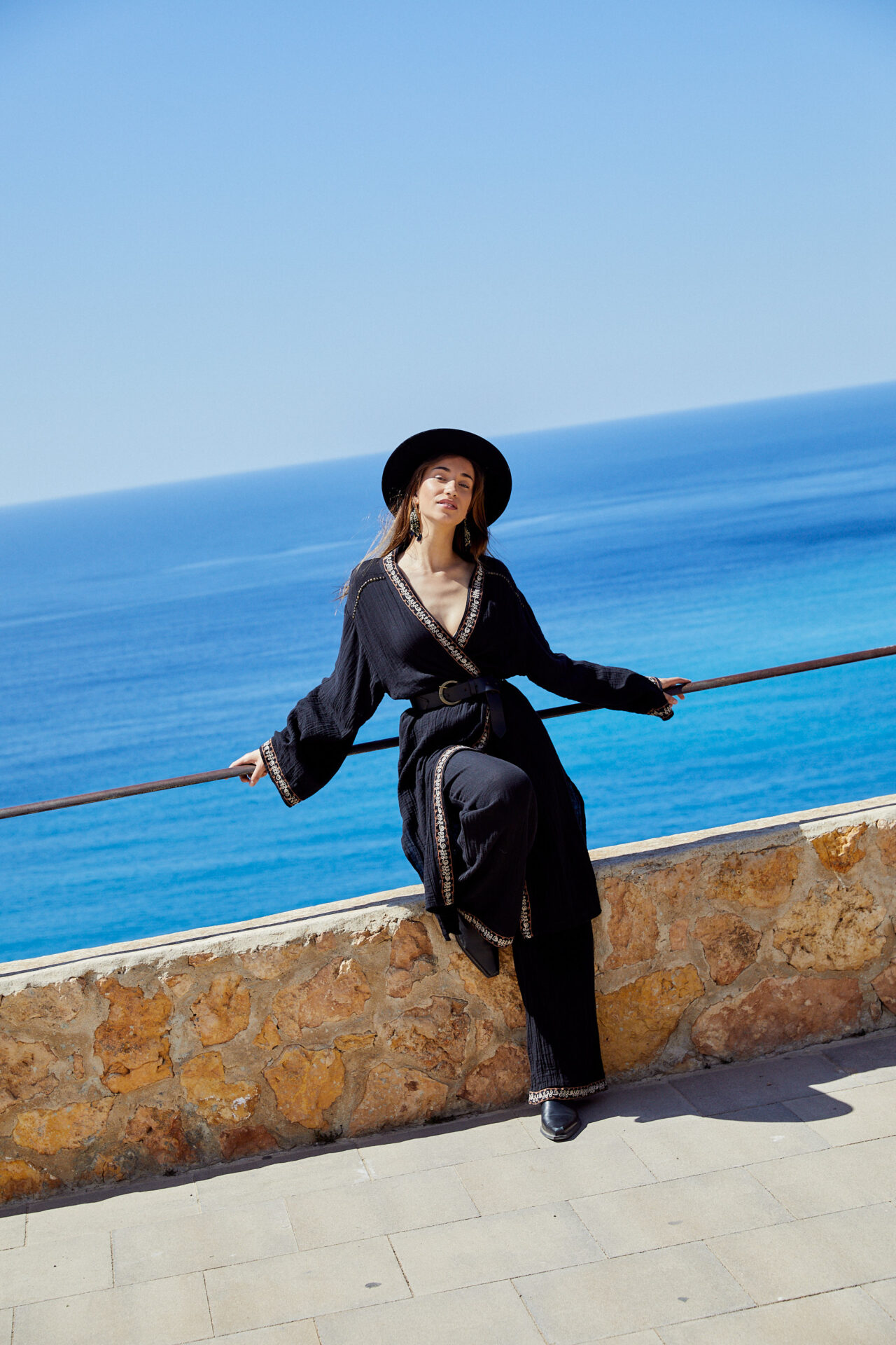 Boho Wide Pants Es Cubells – Black 8 Boho Wide Pants Es Cubells – Black – Image 8