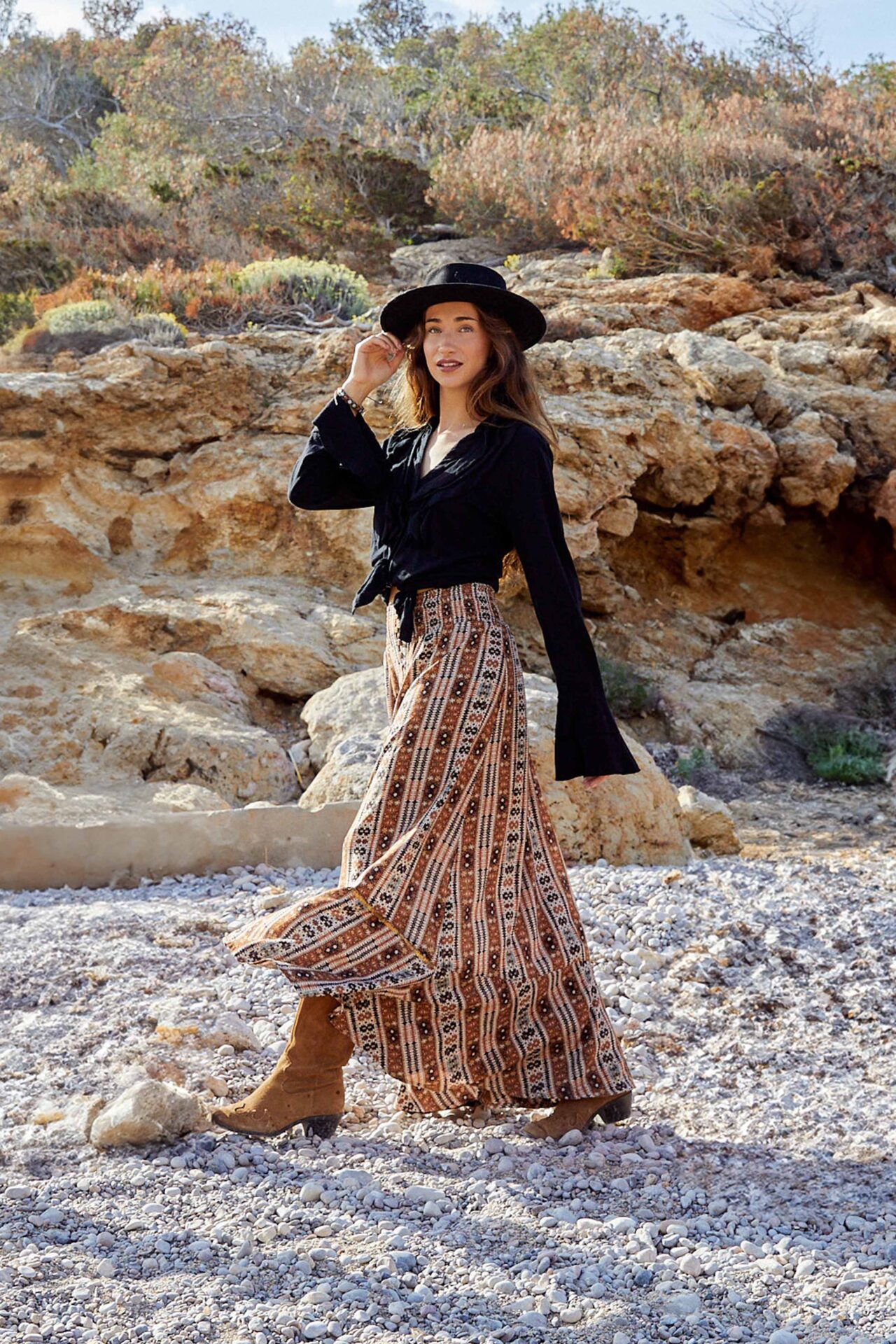 Long Skirt Marrakesh – Brown 1 Long Skirt Marrakesh – Brown