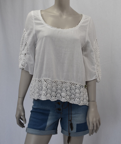Blouse Crochet Isla Ibiza- White 5 Blouse Crochet Isla Ibiza- White - Imagen 5