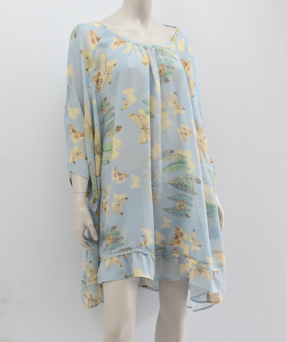 Long Blouse Isla Ibiza - Sky Print 6 Long Blouse Isla Ibiza - Sky Print - Imagen 6