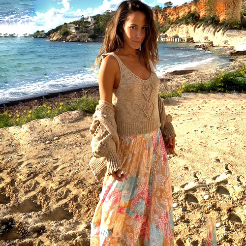 Long skirt batik carnaval 8122810 Isla ibiza bonita 3 Long skirt batik carnaval 8122810 Isla ibiza bonita - Afbeelding 3