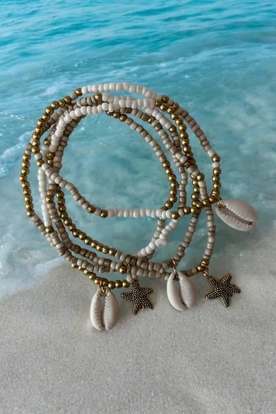 Bracelet Bon Bini, Ivory Gold - Hot lava 6 Bracelet Bon Bini, Ivory Gold - Hot lava - Afbeelding 6