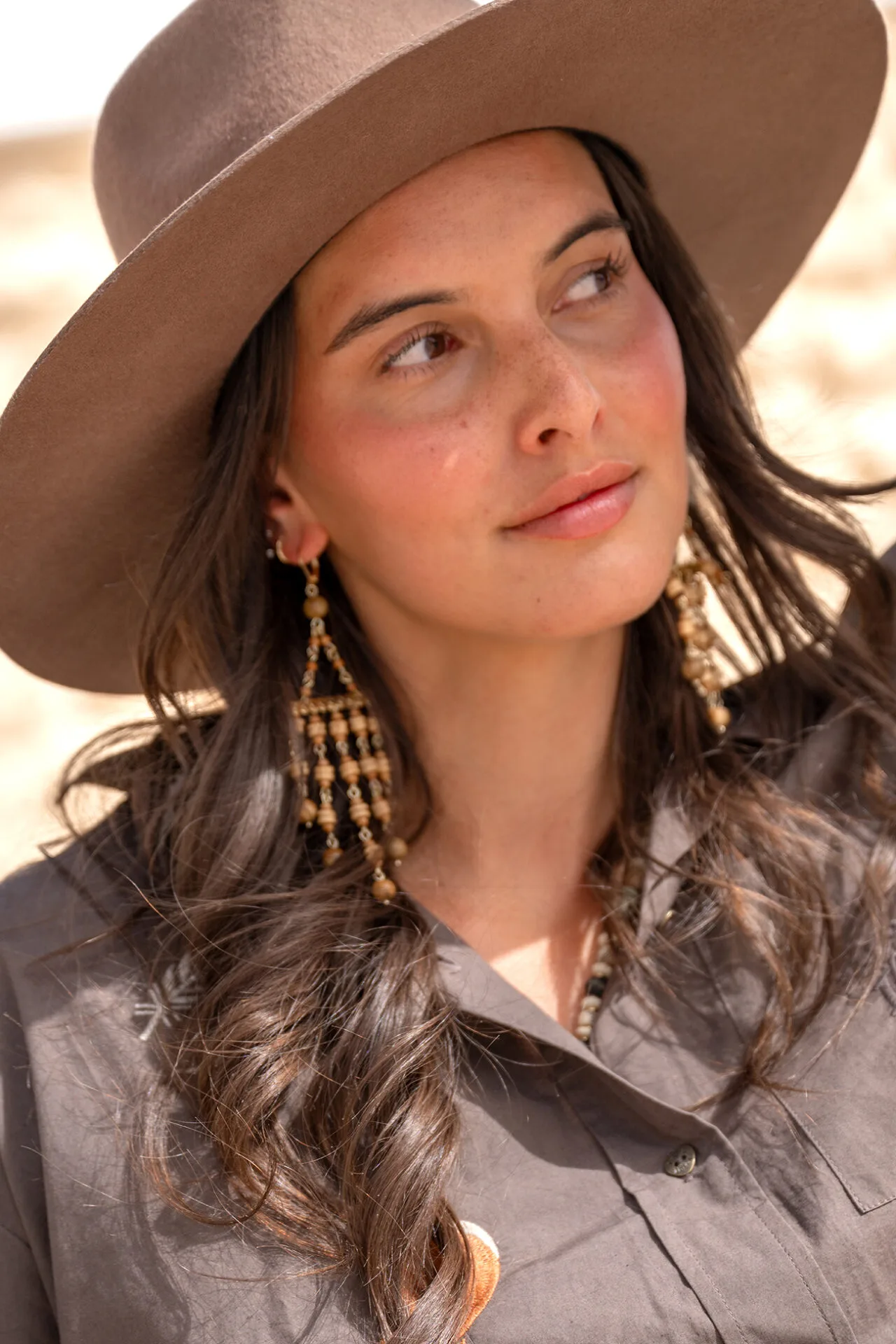 Earrings Lucero Natural, Isla ibiza Bonita 8 Earrings Lucero Natural, Isla ibiza Bonita - Afbeelding 8