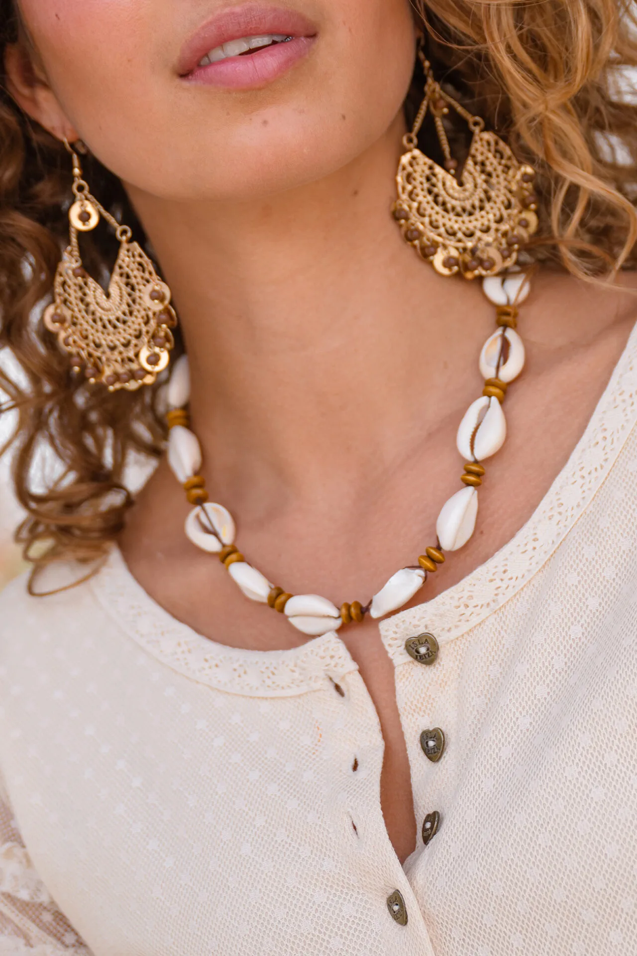 Necklace Dunas Cream, Isla Ibiza Bonita 3 Necklace Dunas Cream, Isla Ibiza Bonita - Afbeelding 3