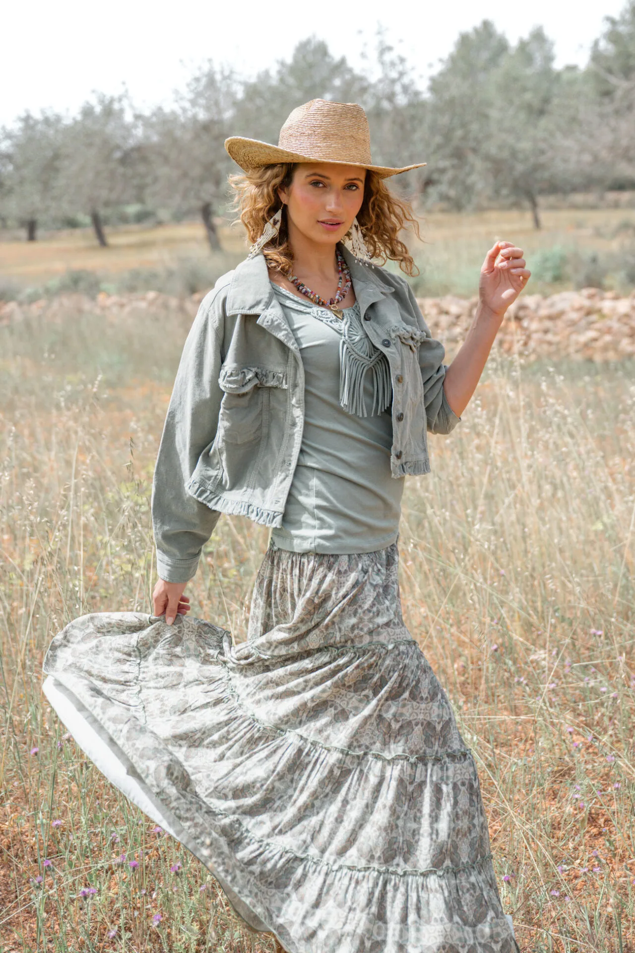 T-shirt Nadia Army - Isla Ibiza Bonita 8 T-shirt Nadia Army - Isla Ibiza Bonita - Afbeelding 8
